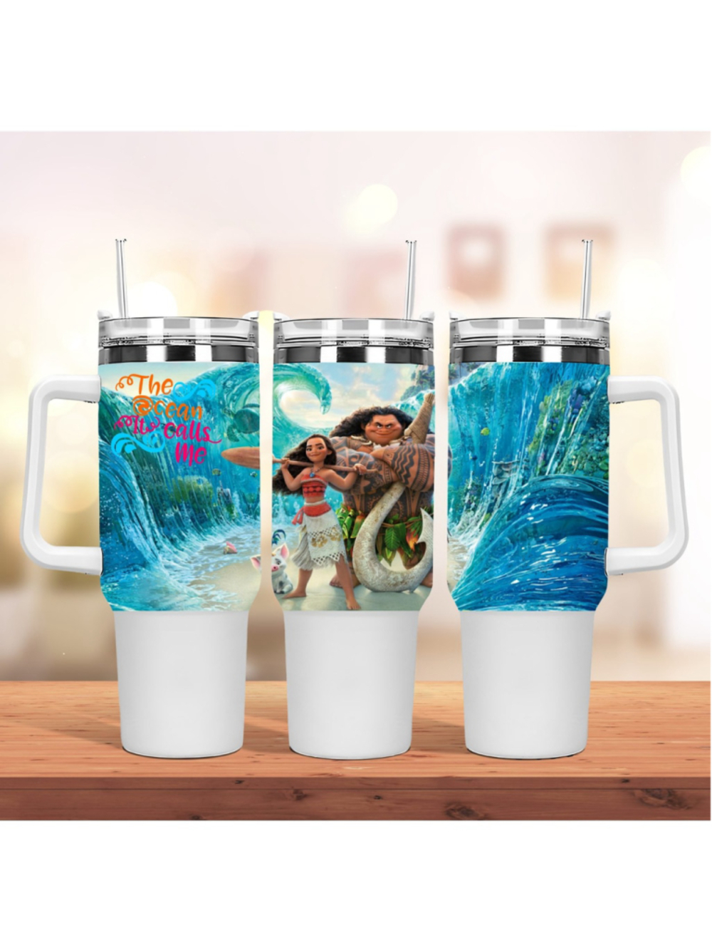 Disney Moana 40oz tumbler The Ocean is Calls Me Mug 40 oz cup
